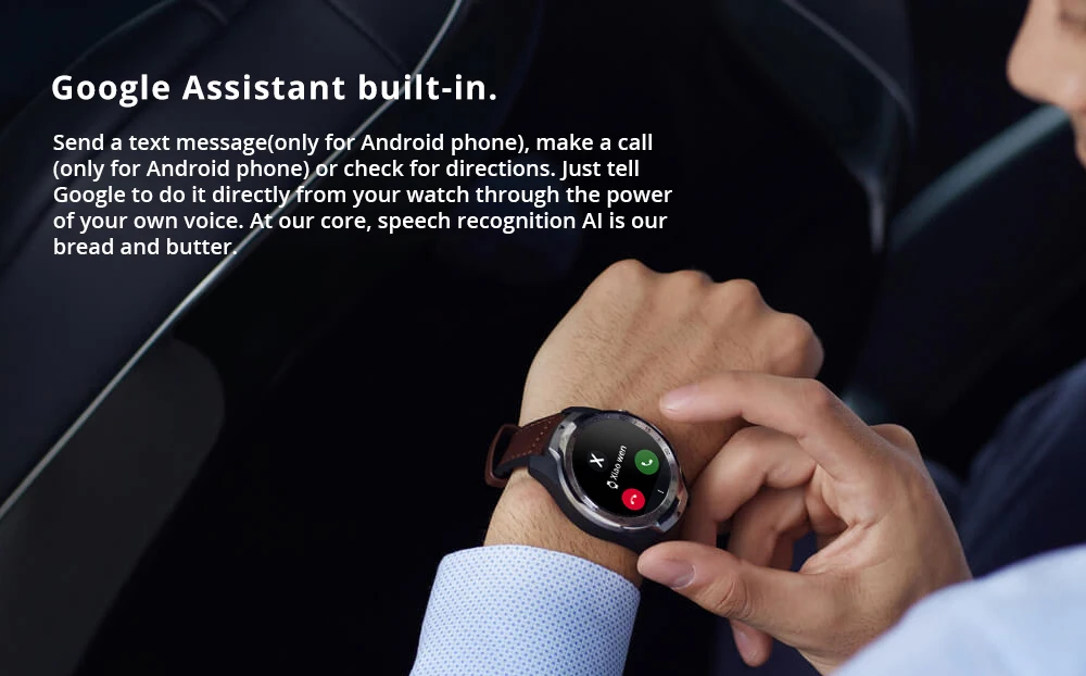 Смарт-часы Ticwatch Pro Bluetooth V4.2 gps NFC платежи/Google Assistant IP68 Защита от воды и пыли спорт здоровье и Finess отслеживание