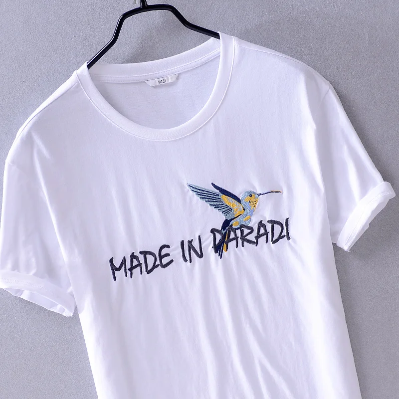 2019 летняя Хлопковая мужская футболка впитывающая пот дышащая Простая