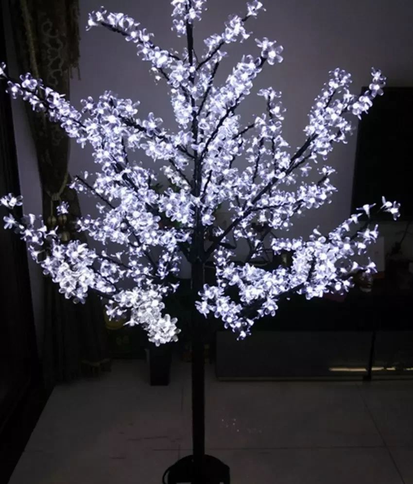 

LED Waterproof Outdoor Landscape Garden Tree Lamp Simulation 1.8 Meters 864 Lights LED Cherry Blossom Tree Lights Garden Decor