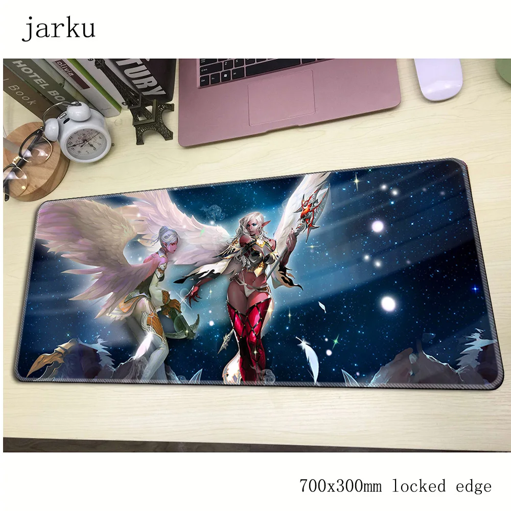 Игровой коврик для мыши lineage 2 700x300 мм большой игровой ноутбука с рисунком HD