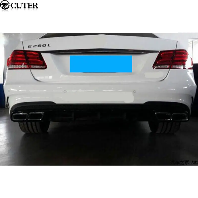 W212 E63 AMG стильный комплект кузова автомобиля FRP Неокрашенный передний бампер задний бампер боковые юбки для Mercedes Benz W212 E300 AMG 14-16
