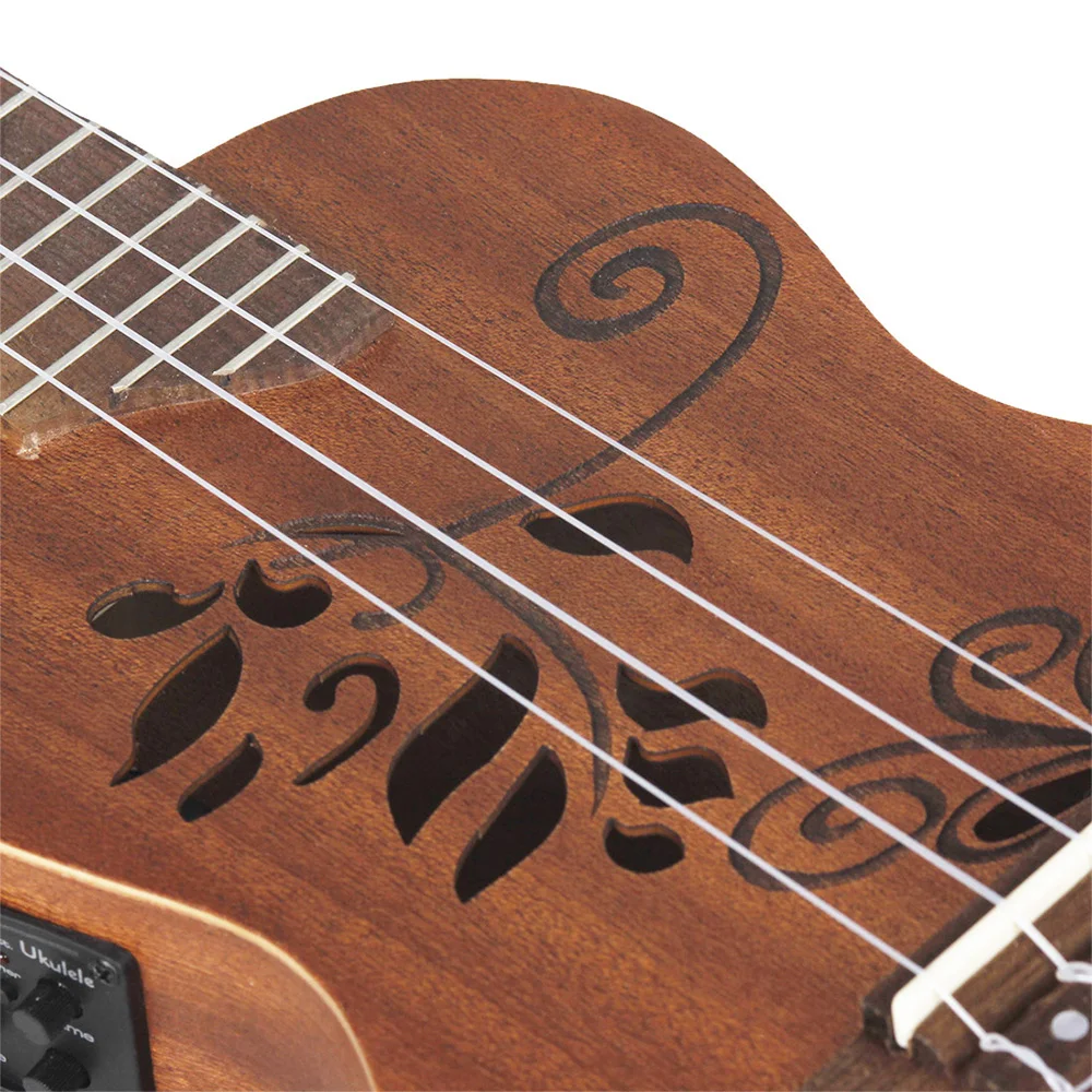 IRIN 24 дюймов укулеле Сапеле древесины Ukelele uke комплект с ЖК эквалайзером|Укулеле| |