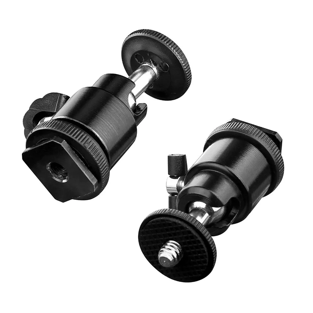 Wrumava 1/4 &quotвинт Крепление-адаптер для горячего башмака поворотной шаровой