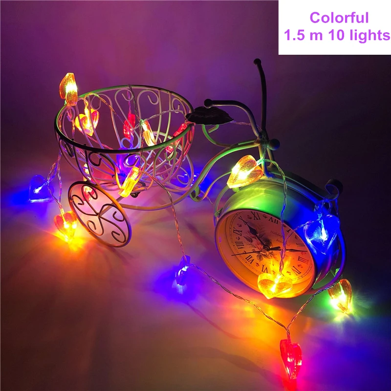 10LED muilt Рождественские украшения для дома, 10 м, 100 шт., светодиодный Медный Серебряный провод, свадебные праздничные вечерние украшения, год, B - Цвет: 10LED muilt