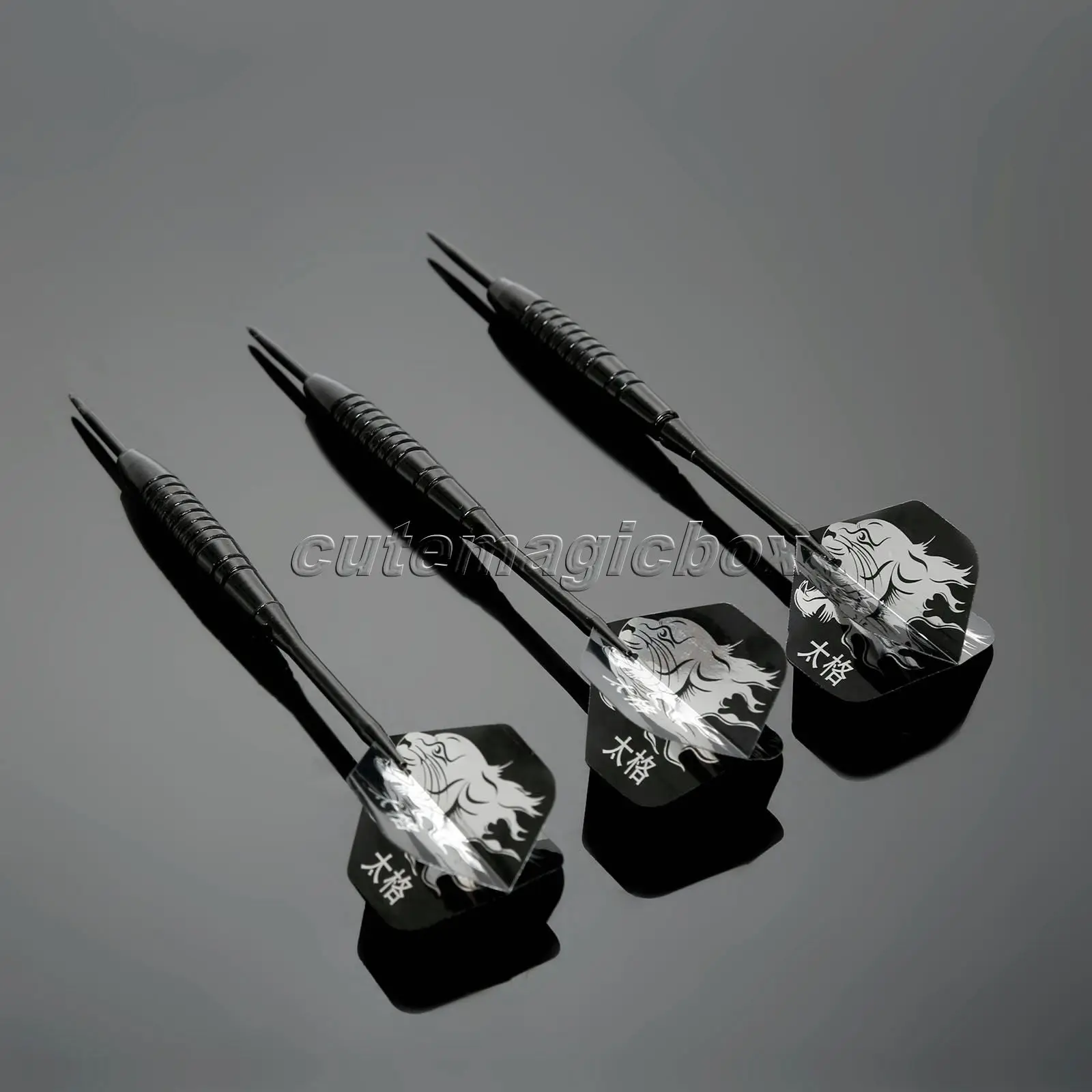 Профессиональный 3 шт./компл. Сталь дротики с игольчатым наконечником черный