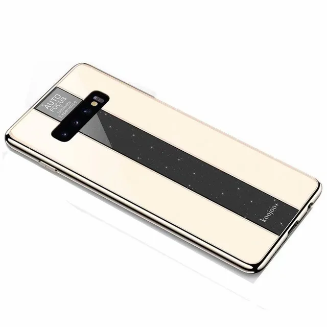 Gold Чехол для samsung Note 10 plus Note 8 9, покрытие, зеркало из плексигласа, рамка из закаленного стекла, жесткая Противоударная задняя крышка для S10 Plus Lite - Цвет: Gold