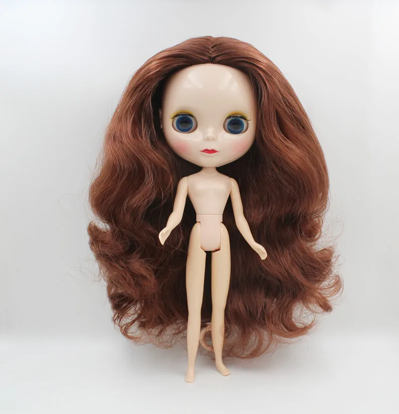 Blygirl, Блит куклы, коричневый медные завитки, новые куклы с 19 и 7 суставы, нормальное лицо снарядов, 1/6 куклы, куклы ню