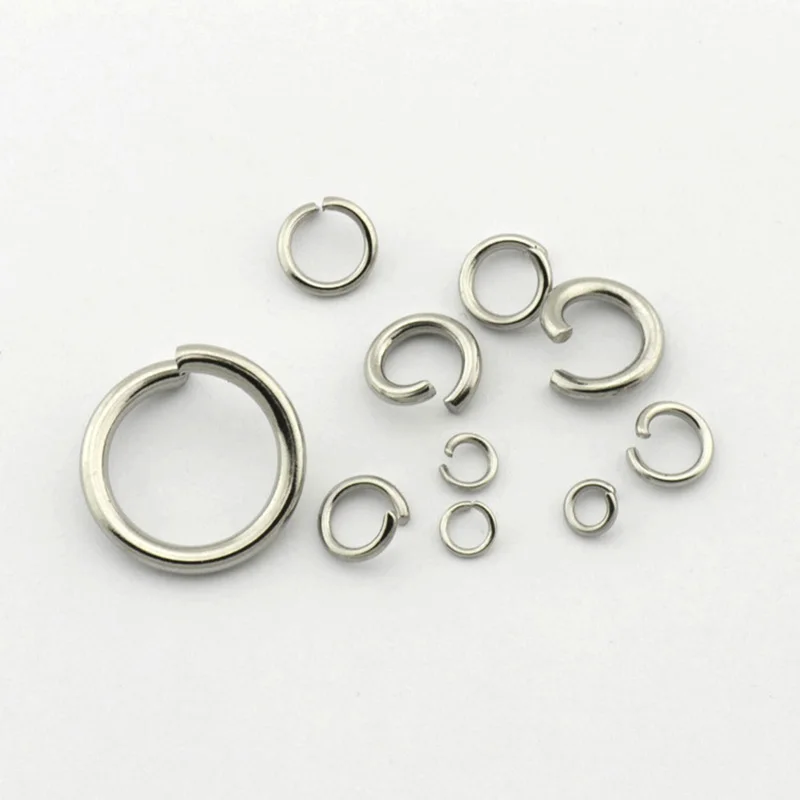 300pcs/lot 4MM-10mm Stainless Steel Jump Rings Single Loops Open &amp Split Connectors for Diy Jewelry Making | Украшения и