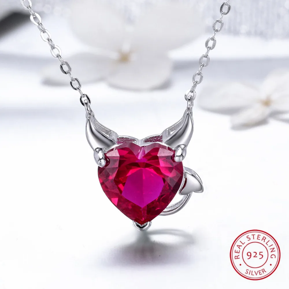 Женское ожерелье с подвеской из стерлингового серебра 925 пробы Angle &amp Devil