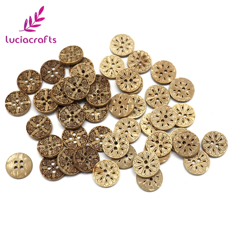 Распродажа! 6 шт./24 шт. кокосовые пуговицы с 2/4 отверстиями 13 х13 мм|shell sewing button|clothing