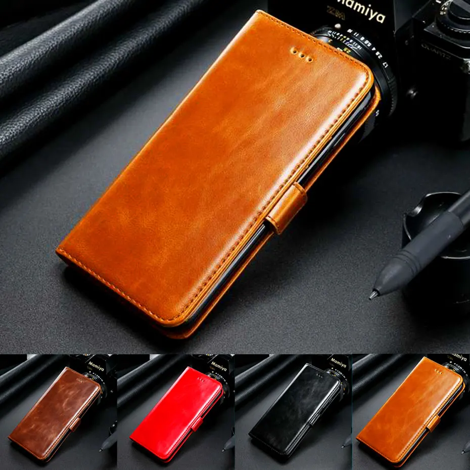 Кожаный чехол кошелек Crazy Horse для Huawei P9 P10 P20 Mate 8 9 10 20 Lite Pro Honor V8 V9 Y3 Y5 Y6 2017 Чехол
