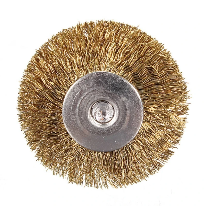 10 x латунная проволочная щетка круглые кисти дисковая для горшка Dremel 25 мм|Щетка| |