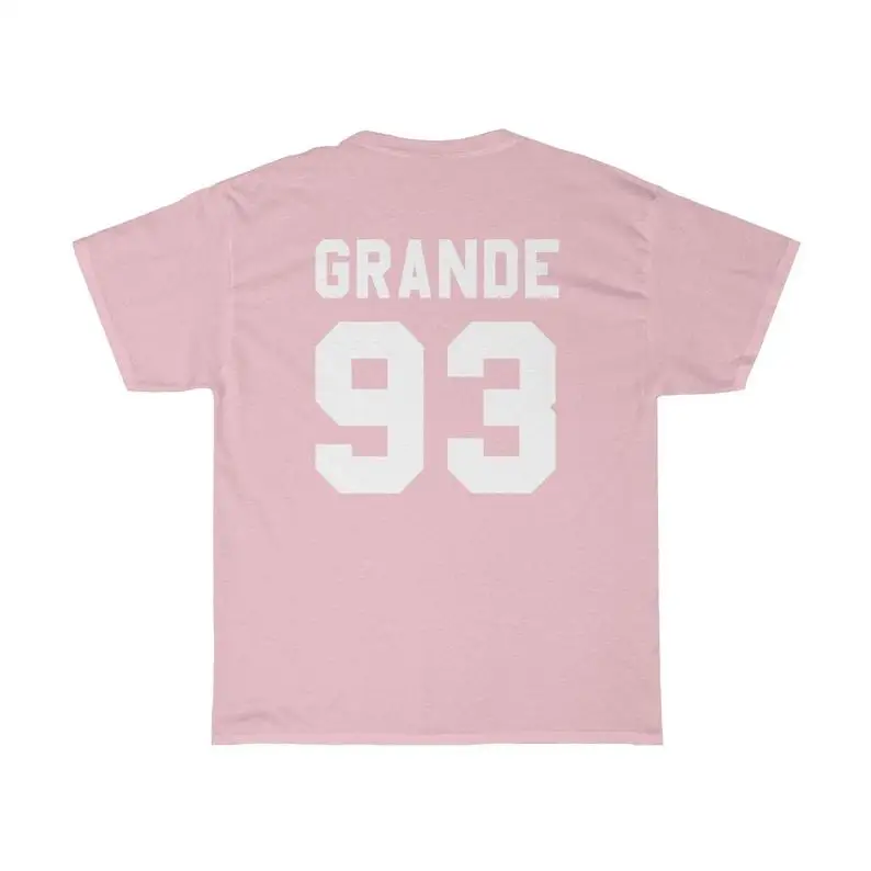 

Skuggnas Ariana Grande T Shirt Grande 93 Tee Short Sleeve Fashion Tumblr T shirt Crew Neck Pink Tee High quality T shirt