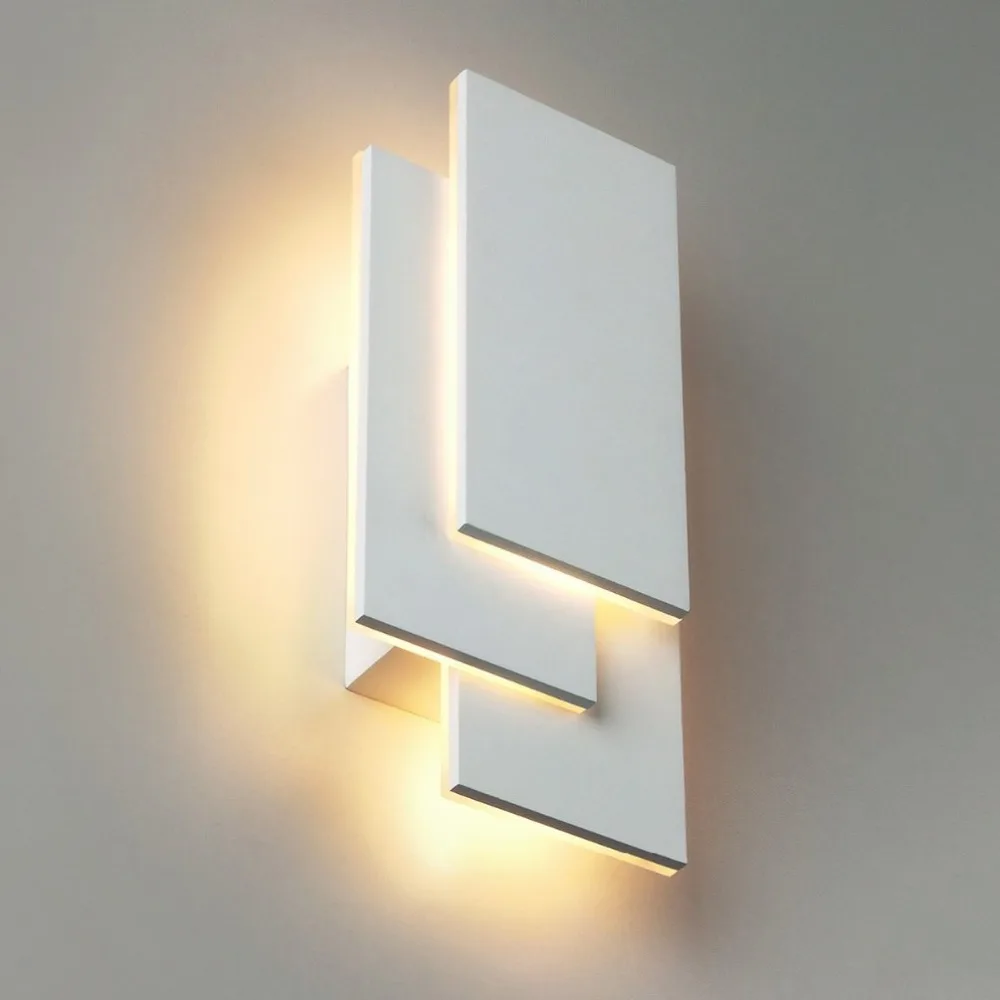 Led Wall Light Aluminum Fine Wall Lights Rectangular Art Stripe Wall Light 3 Square Wall Lamp modern living room aisle staircase