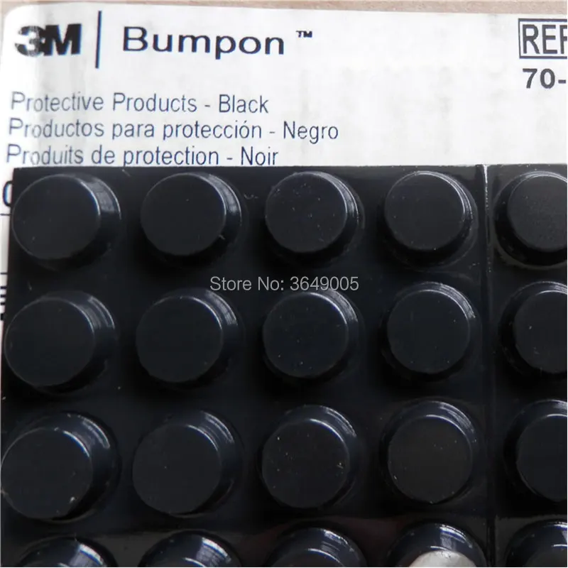 3M Bumpon защитных продуктов блистерная упаковка Sj5012 черный, 0,500 х 0,140, 3000 шт./лот, цилиндрические с плоским верхом