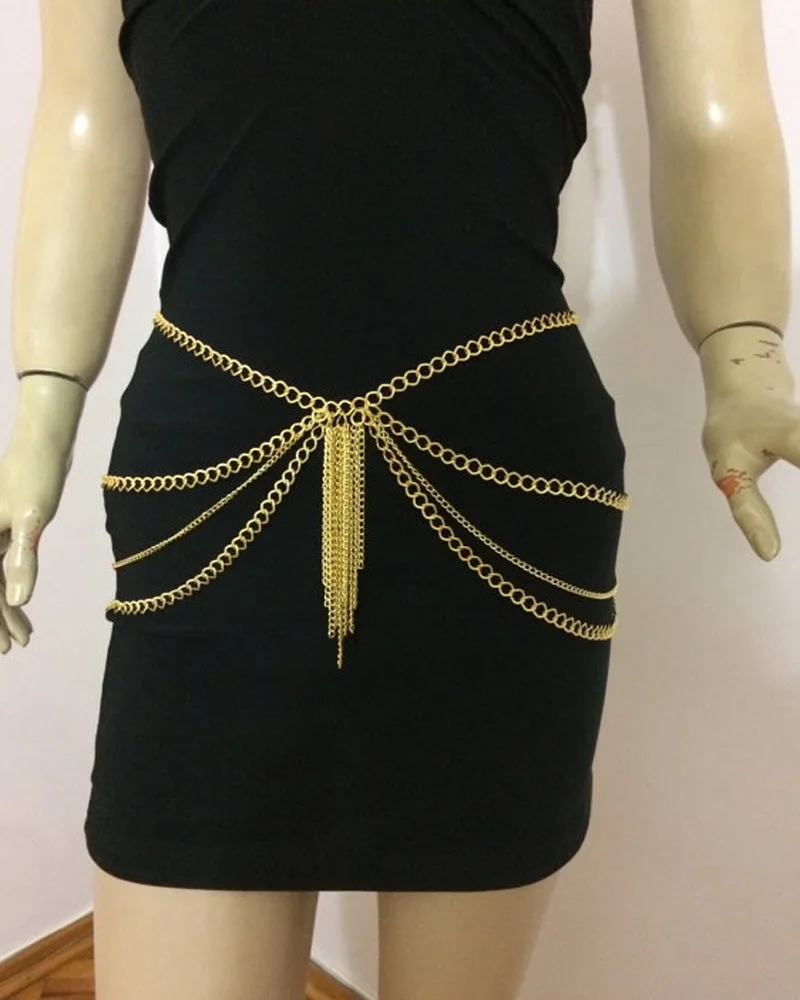 Слой живота цепи Для женщин Талия модные пикантные Средства ухода за кожей Цепи