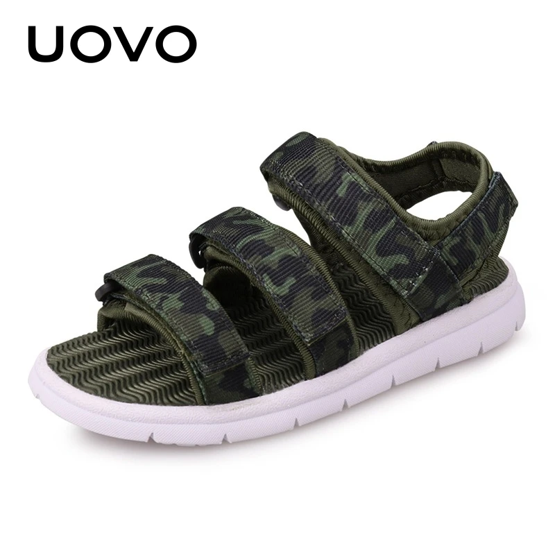 

UOVO 2021 New Footwear Boys And Girls Slides Children Summer Beach Sandals For Little Kids Shoes Size Eur #25-37