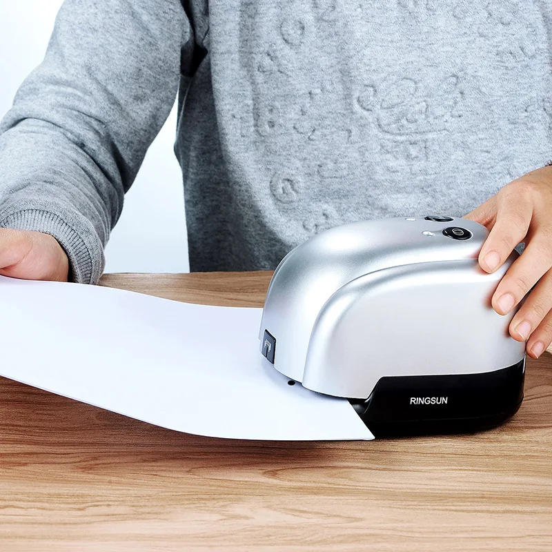 Электрический степлер 2-в-1 устройство для пробивки и обвязки автоматический с 2