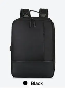 Черный Сумка для ноутбука Macbook Air Pro, Противоугонный рюкзак для ноутбука retina 11 12 13 14 15 15,6 дюймов с usb-портом для Xiaomi Air hp Dell - Цвет: Черный
