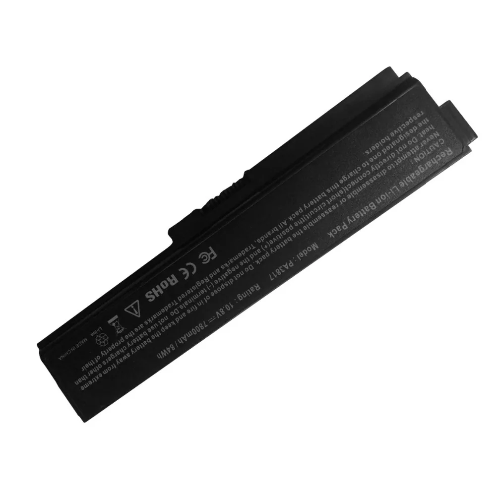 7800 мАч для ноутбука Toshiba Батарея PA3817 PA3817U-1BAS PA3817U-1BRS L700 L600 L730 L750 L600D C600D L310 L730 L311 L312