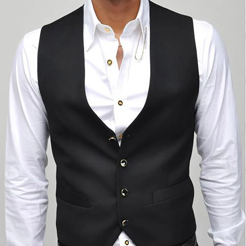 2018 новое прибытие платье жилеты для мужчин Slim Fit Мужская жилетка костюм жилет Homme