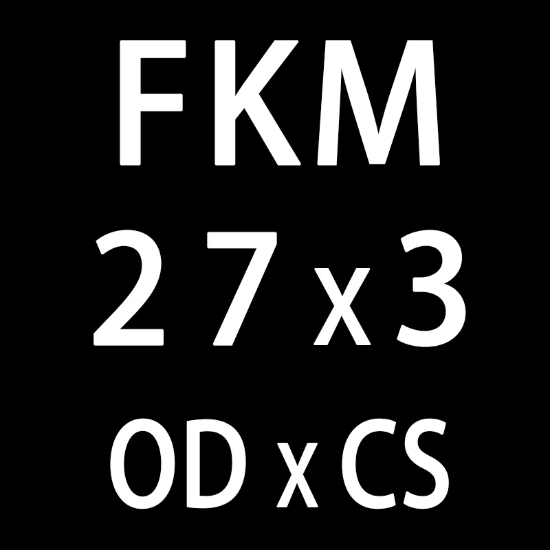 5 шт./лот фторкаучук кольцо черный FKM уплотнительное кольцо OD21/22/23/24/25/26/27/28/29/30*3 мм резиновое уплотнительное кольцо масло для уплотнения кольцо топлива прокладки - Цвет: OD27mm