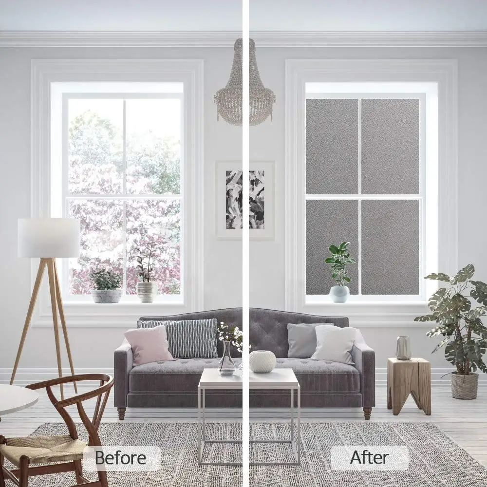 Теплоизоляционная виниловая статическая липкая матовая пленка для