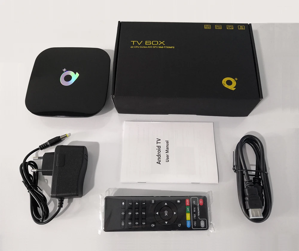 ТВ-приставка DQiDianZ QPlus Android 9 0 SAMRT 4 Гб + 64 H6 четырехъядерный Mali-T720MP2 WiFi 2 ГГц 6K H.265