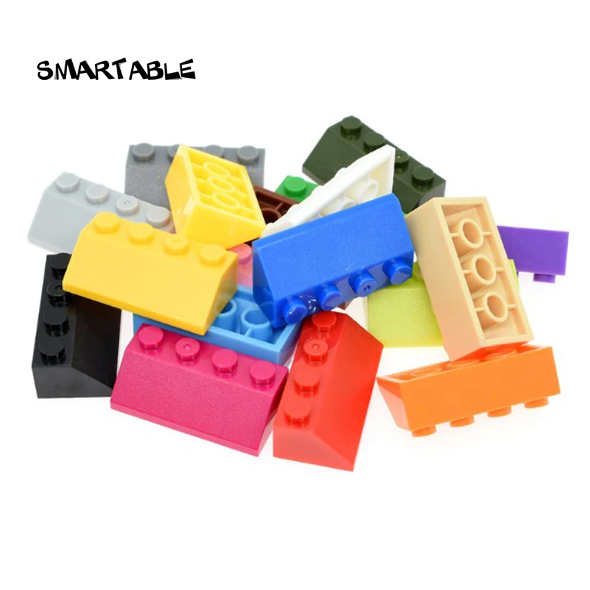 Smartable наклонные кирпичи 45 2X4 строительные блоки детали игрушки для