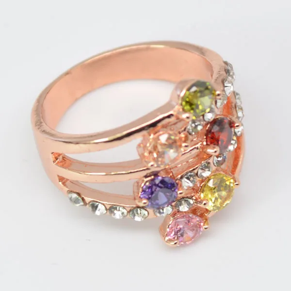 Модные роскошные женские кольца с фианитом AAA новый дизайн высококачественные