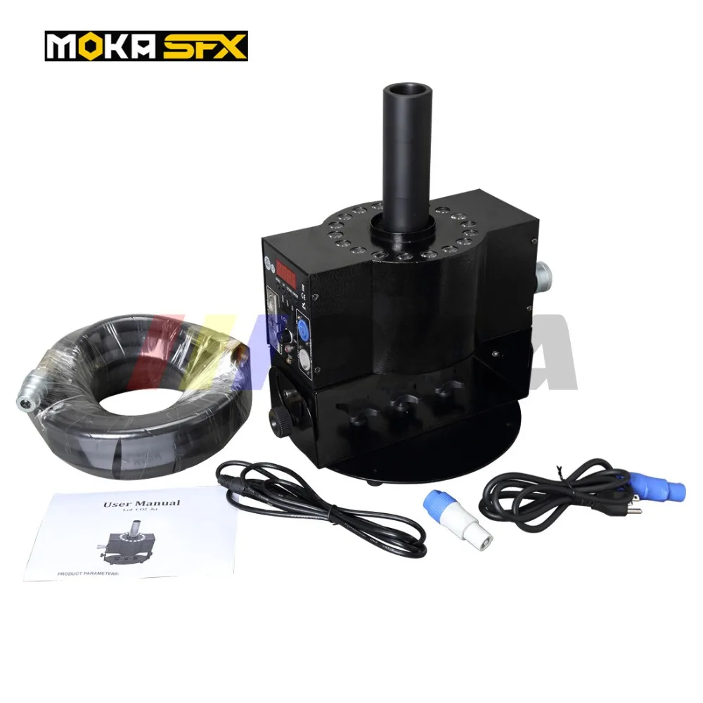 18 шт. * 3 Вт LED RGB CO2 струйная машина для тумана DMX с регулируемым углом обзора