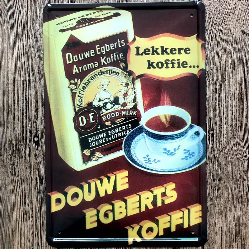 Кофейный знак оловянные знаки табличка металлическая винтажная настенная бара