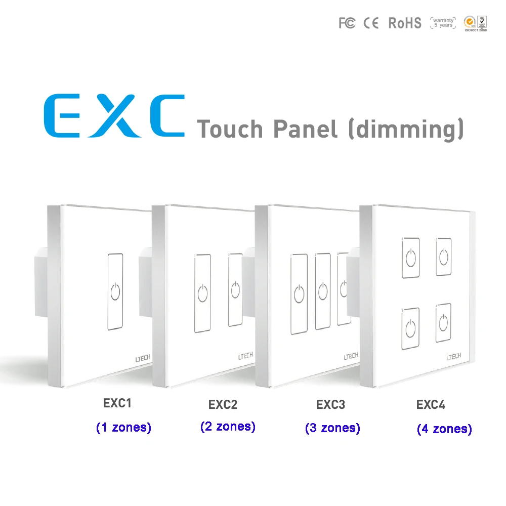 LTECH EXC1/EXC2/EXC3/EXC4 настенное крепление DMX AC100 240V 2 4 GHZ RF на возраст 1 3 зоны светодиодный
