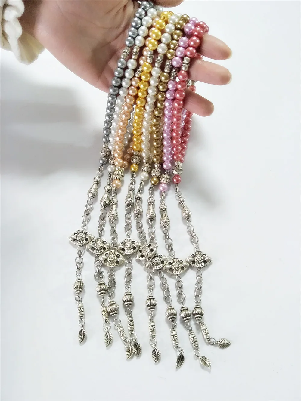 Белый жемчуг цвета слоновой кости tesbih для мусульман | Украшения и аксессуары