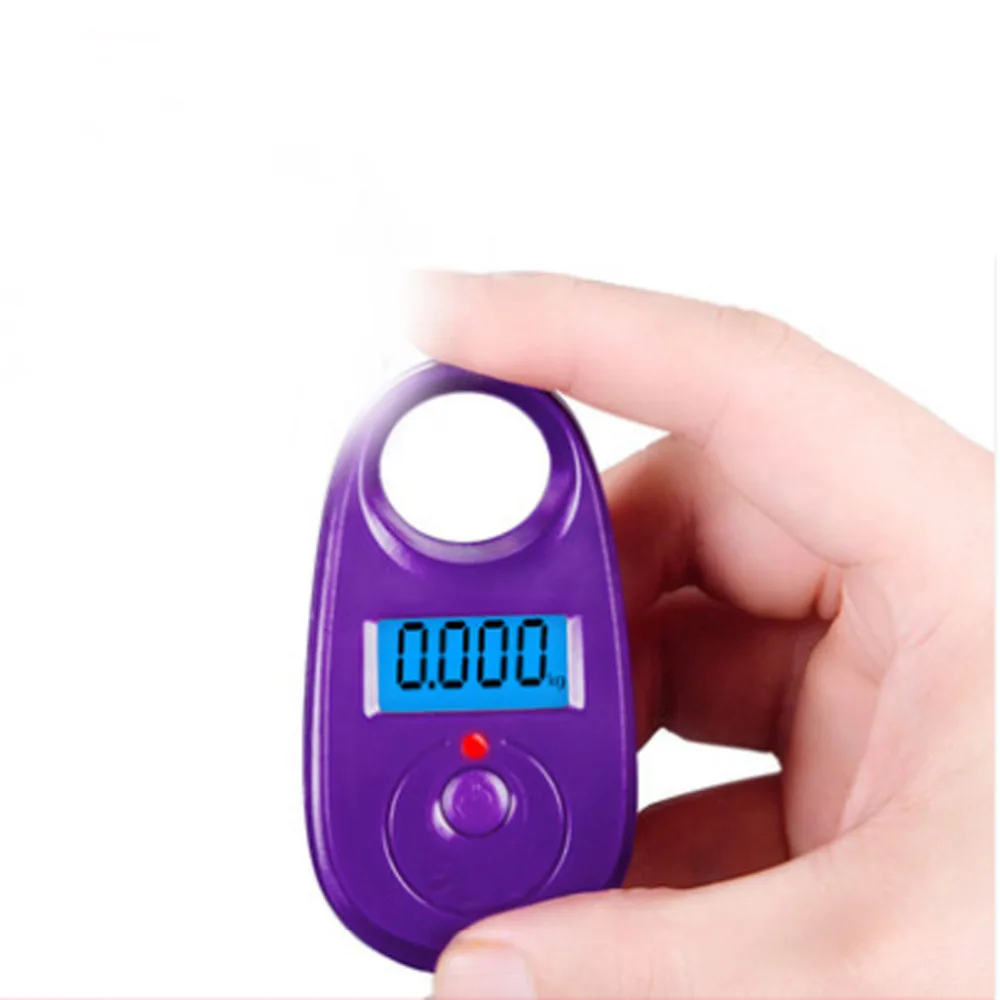 Кухонные электронные весы 25кг мини фиолетовый крючок подвесные багажные