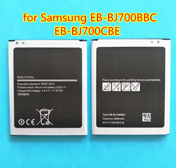 АЗК батарея EB BJ700BBC BJ700CBE для Samsung GALAXY J7 2015 J7009 J7000 SM J700f J701F J700M J700H/DS|Аккумуляторы