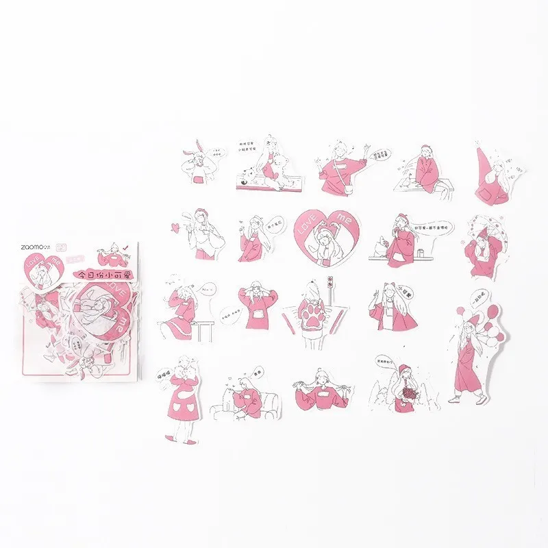 Kawaii, декоративная наклейка на руку, креативная, милая, сделай сам, дневник, мультяшная, бумажная наклейка, подарок, искусство, школьные, стационарные принадлежности, 06536 - Цвет: Little cute