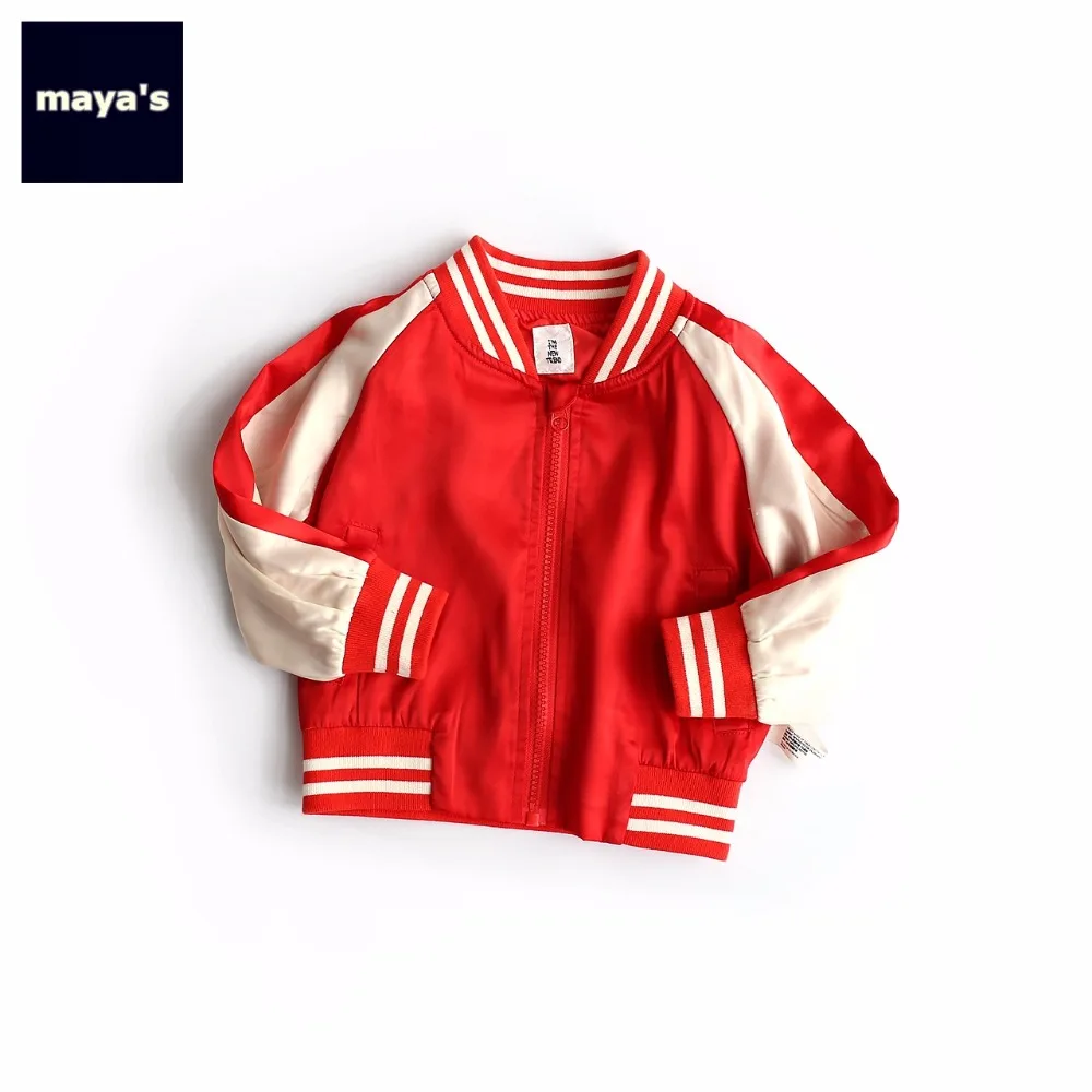 Mayas/детское спортивное пальто в полоску с длинными рукавами модная куртка