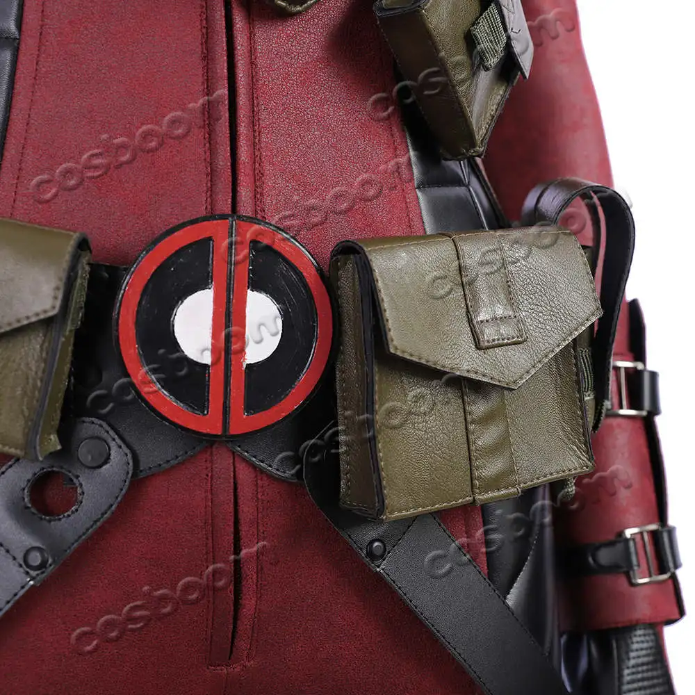 COSBOOM для дам костюм с принтом Deadpool Взрослых Женщин Дэдпул Женский костюм супергероя красный комбинезон Хэллоуин Карнавал косплэй костюм