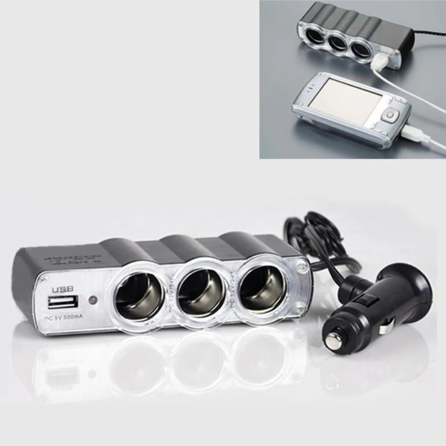 Pretty DC 12 В/24 В от 1 до 3 USB блок питания Автомобильное зарядное устройство адаптер и