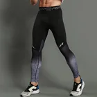 Леггинсы мужские для фитнеса и бега, компрессионные штаны для бега и бодибилдинга, длинные брюки, спортивные штаны для мужчин