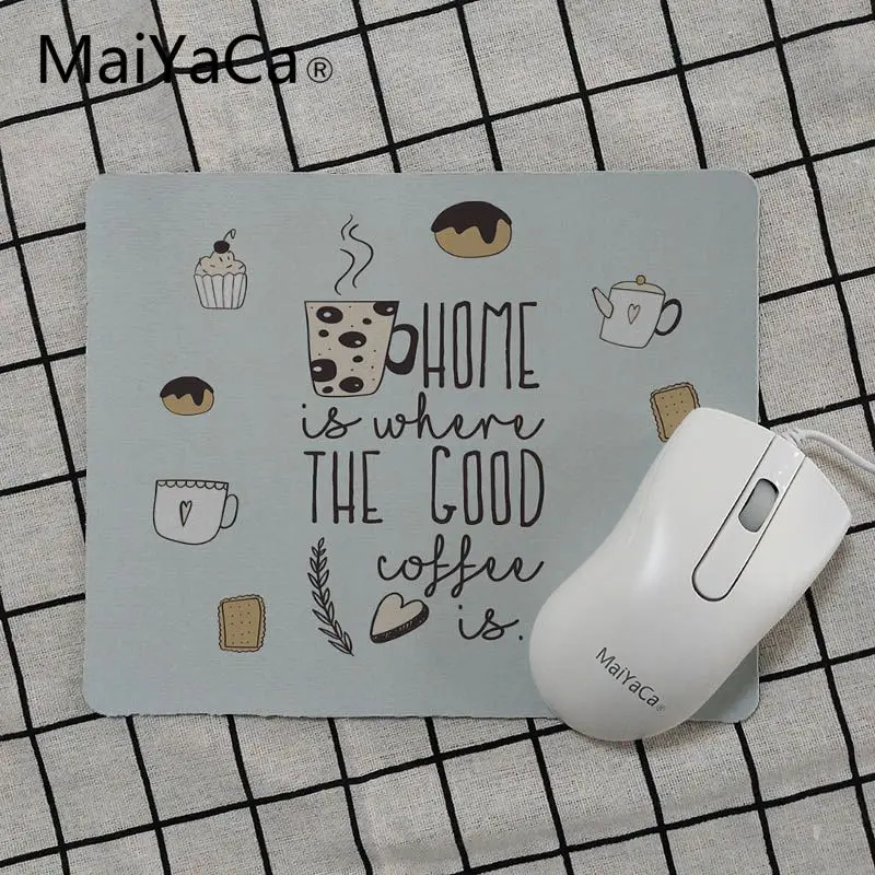 MaiYaCa We Love Tea Time Удобный маленький коврик для мыши игровой ПК компьютер Самые