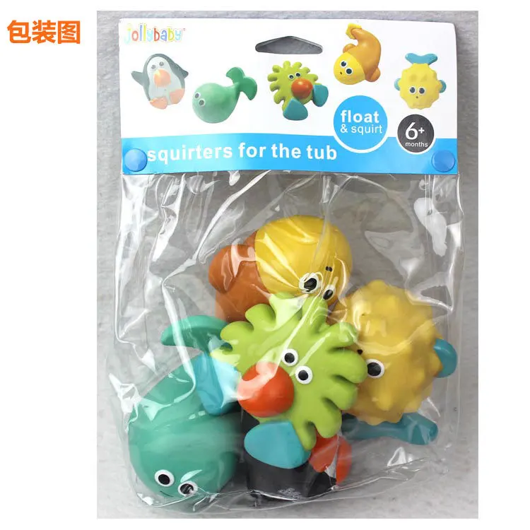 9 см 5 шт. JOLLYBABY детский игрушечный водяной спрей для купания игры в воду каваи