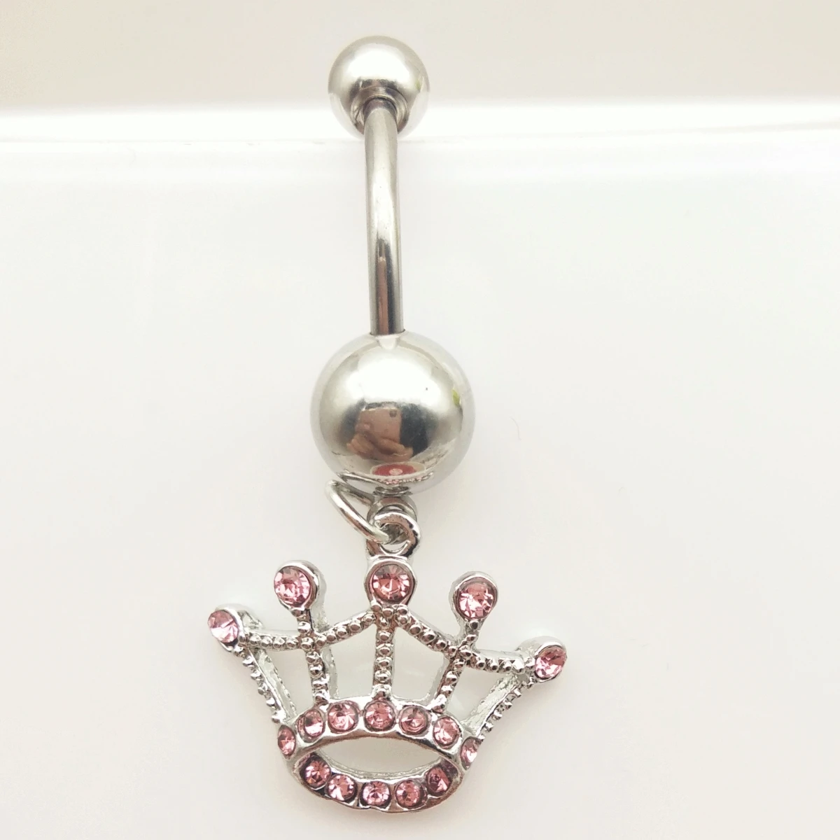 2019 Новые поступления светильник розовый тиара мотаться пупок пупка Кольца Мода