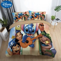 2019 new cute stitch bedding set home textile cartoon single twin full queen king size bedclothes childrens boy girl bedroom