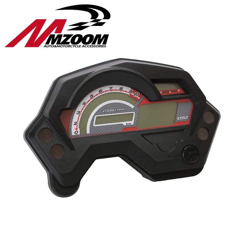 Motorcycle tachometer fz16 speedometer new abs lcd panel with light case for yamaha fz16|fz16 speedometer|motorcycle tachometermotorcycle |