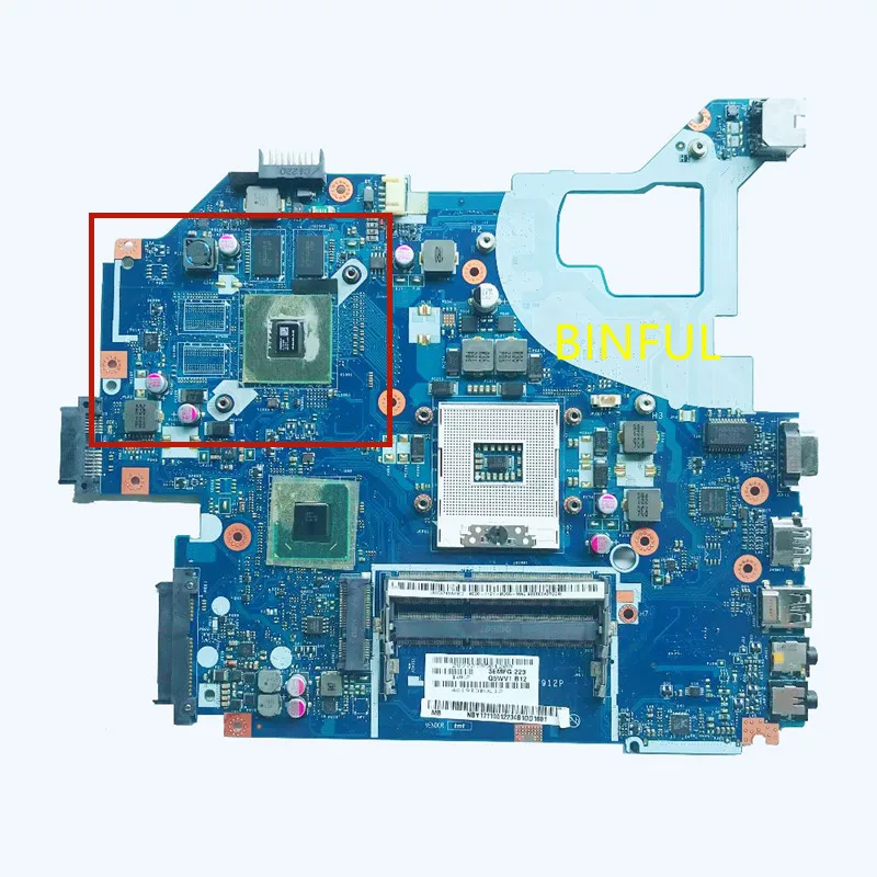 Высокое качество для ACER Aspire E1 571G V3 571 материнская плата Q5WV1 LA 7912P HM77 2 Гб PGA989 DDR3 NBRZP11001
