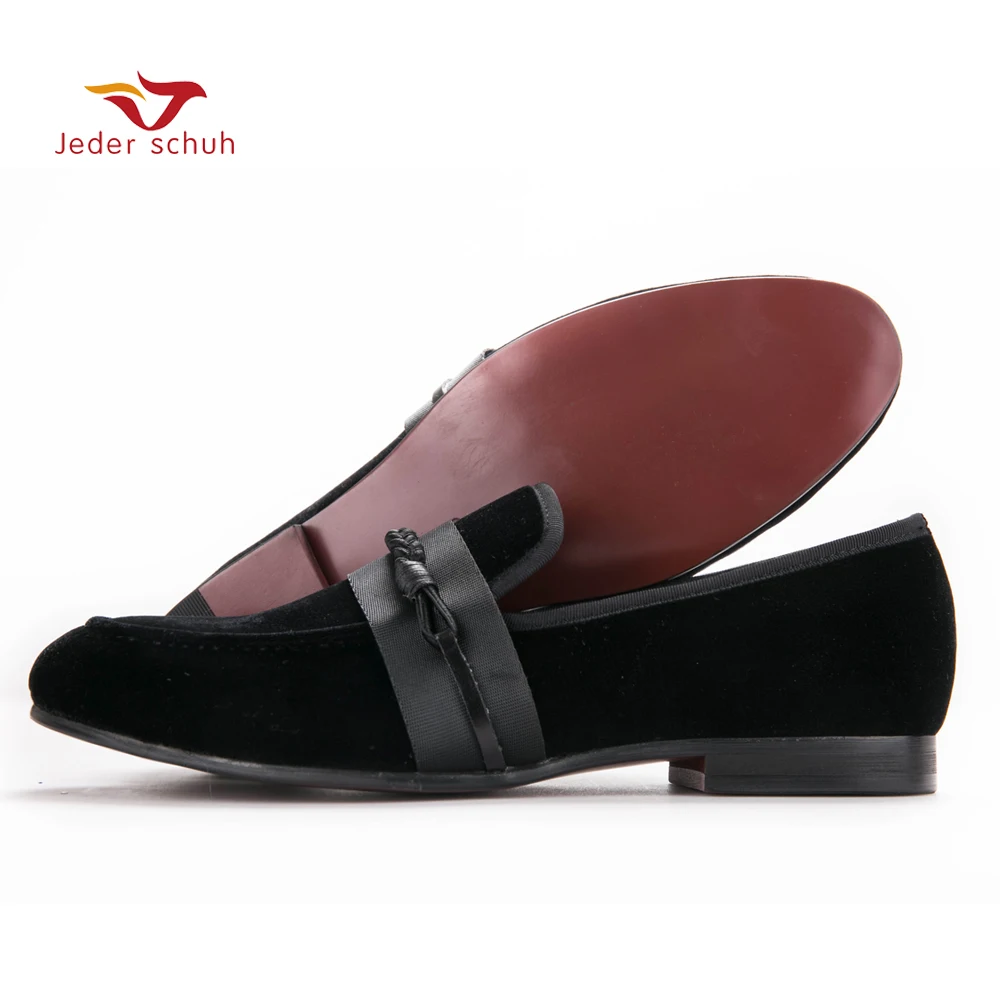 Мужские бархатные лоферы слиперы с машинкой Свадебная и Банкетная обувь мужская