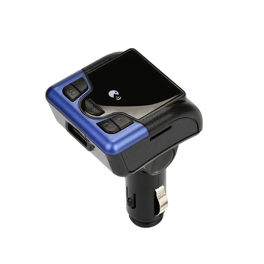 Автомобильный Bluetooth беспроводной fm-передатчик магнитола с aux MP3 громкой связи вызова комплект MP3 J.15 - Цвет: Синий