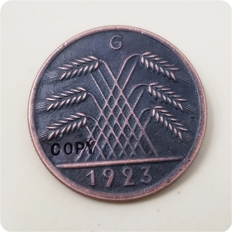 Памятные монеты коллекция произведений искусства 5 Rentenpfennig 1923 г 1925F Германия | Дом